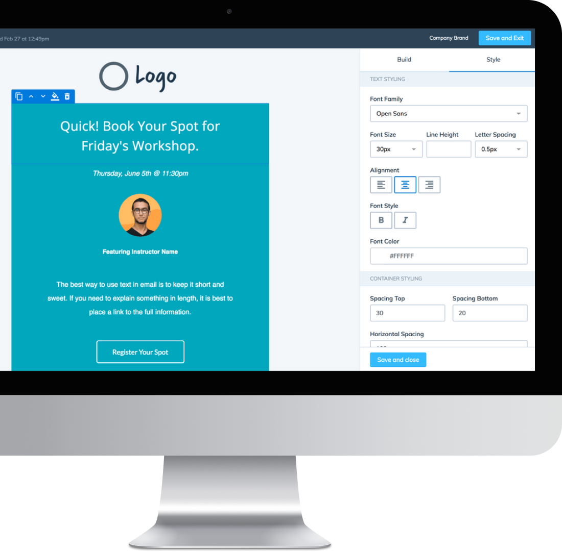 Picture of Crossfit gym management software as seen on a laptop screen